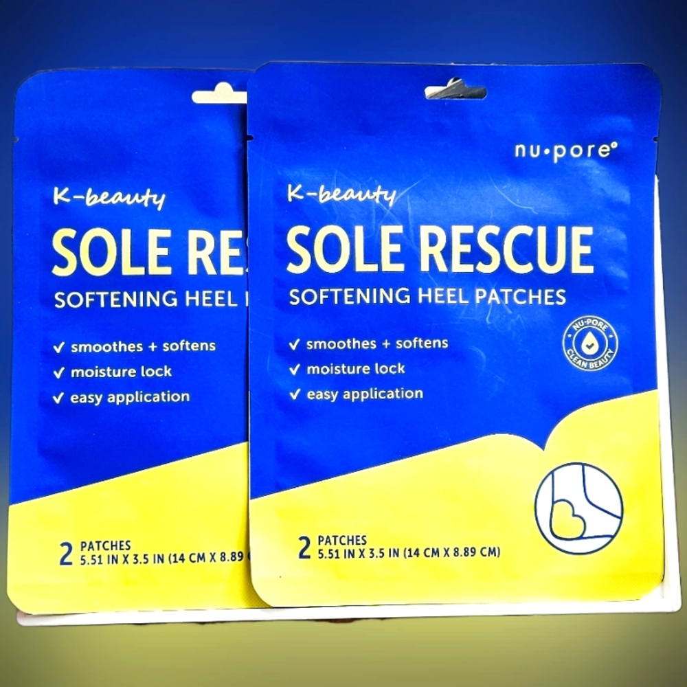 NWT 》2×《 K-BEAUTY SOLE RESCUE SOFTENING HEAL PATCHES!